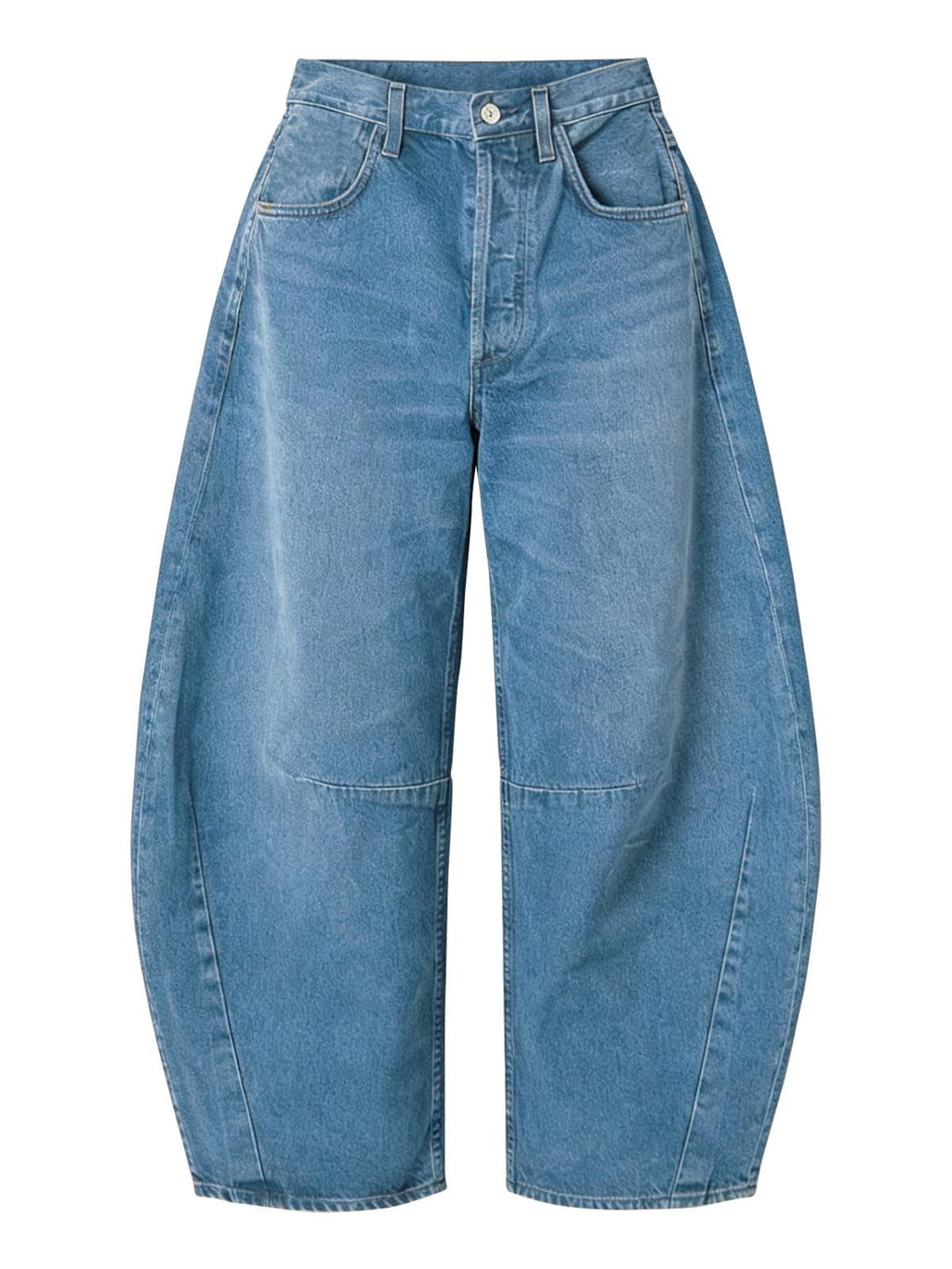 EXLURA Barrel Jeans Women Y2K Boyfriend Denim Pants Casual Baggy Jeans