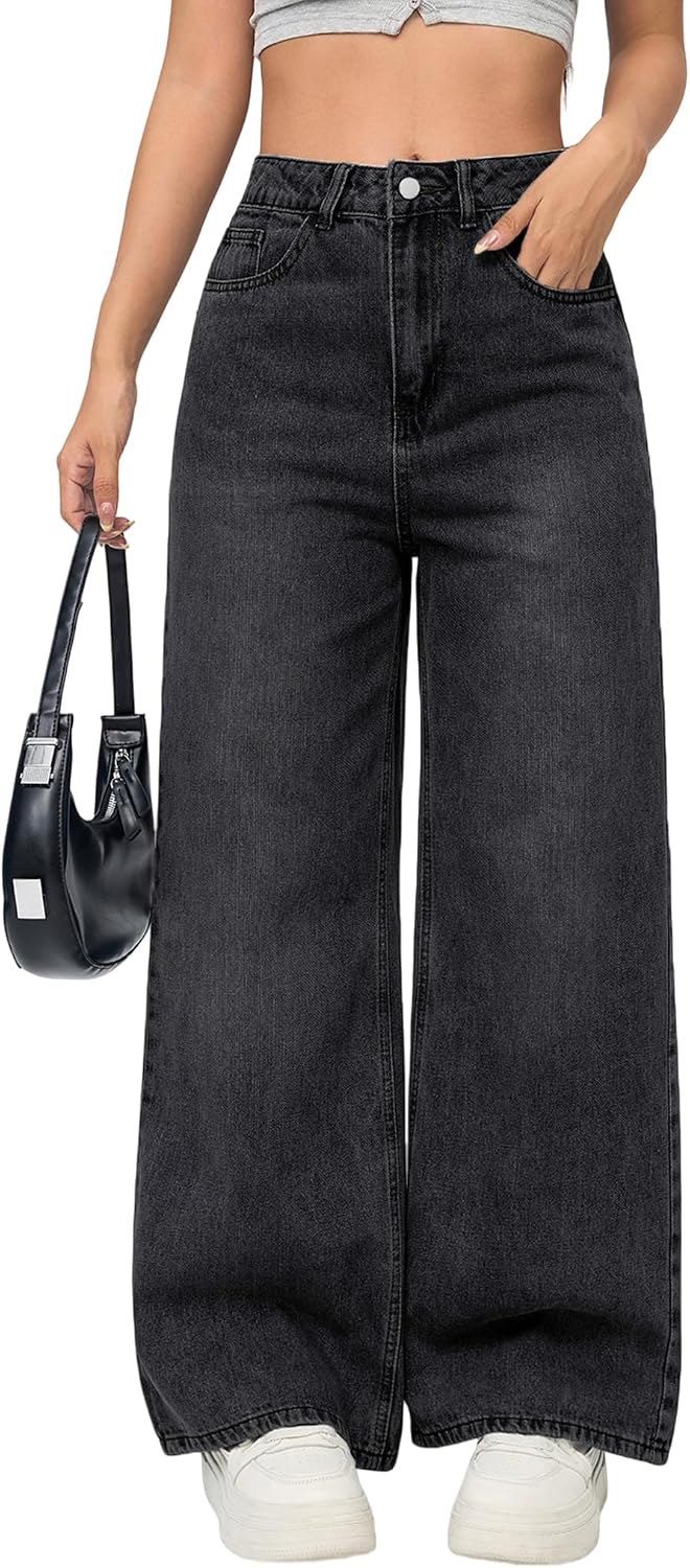 Trendy Wide Leg Jeans for Women