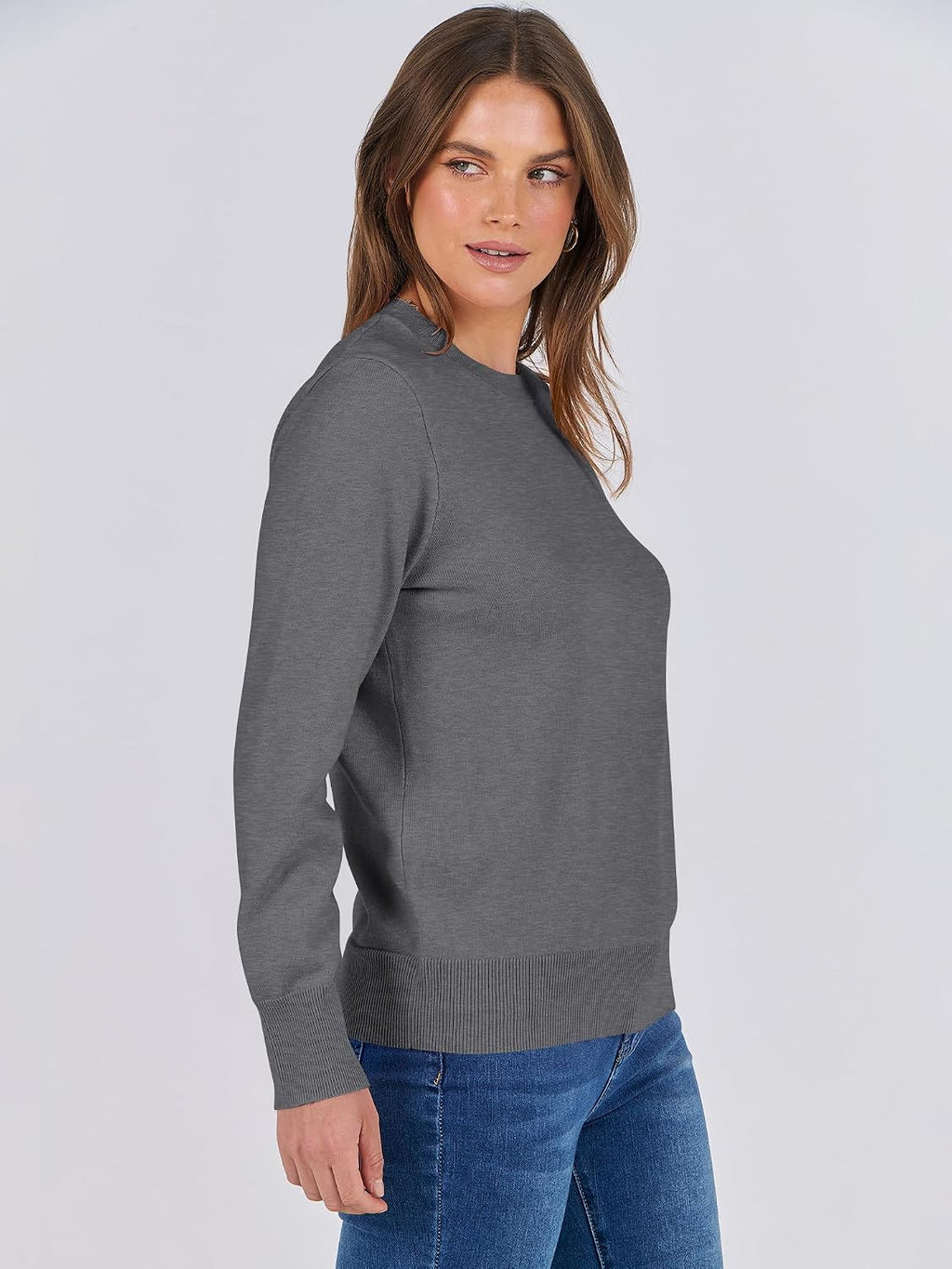 ANRABESS Sweaters for Women Long Sleeve Lightweight Fall Outfits