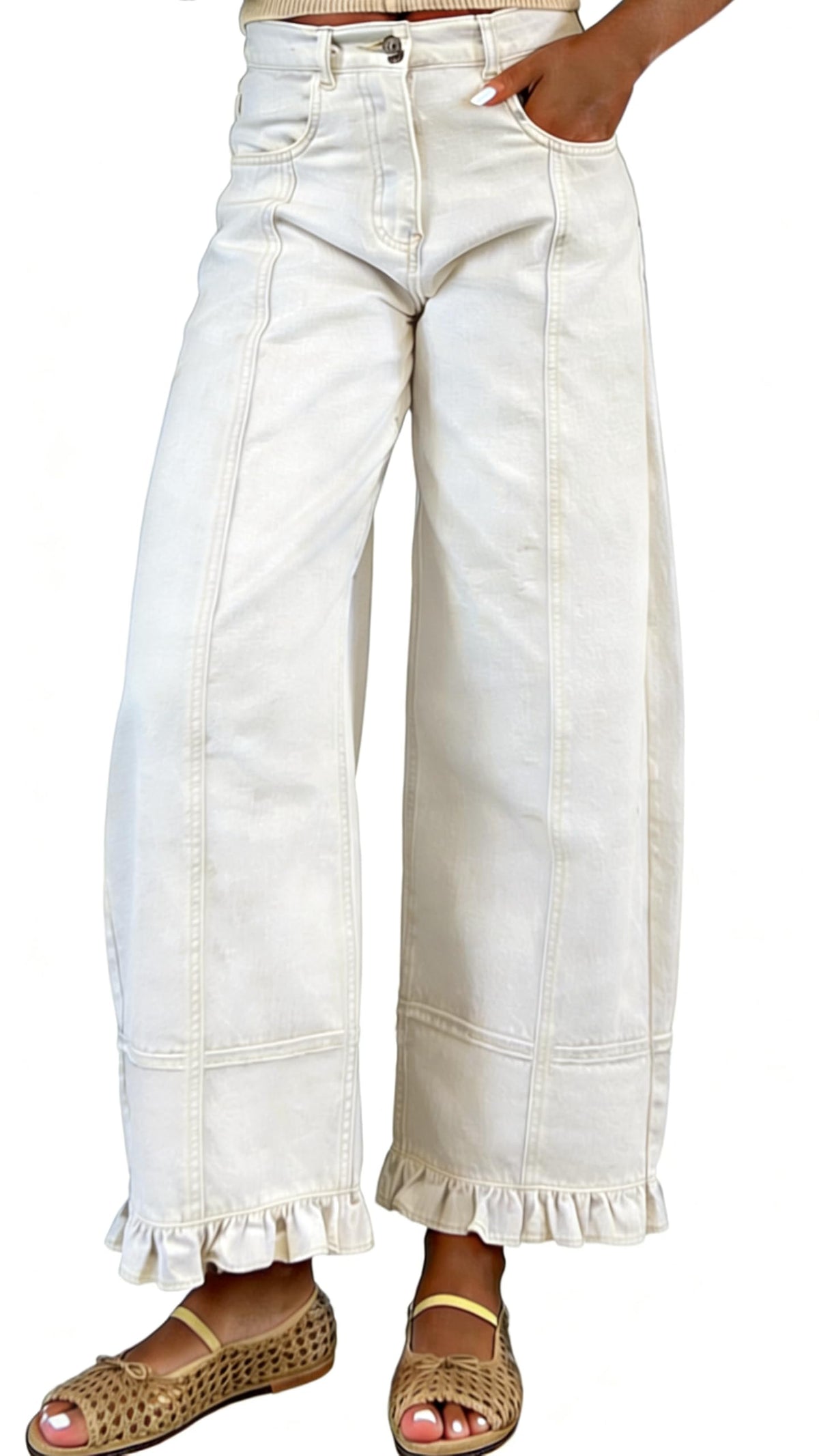 utcoco Barrel Jeans Women 2026 Floral Print Wide Leg Jeans Y2k Patchwork Baggy Boyfriend Denim Pants