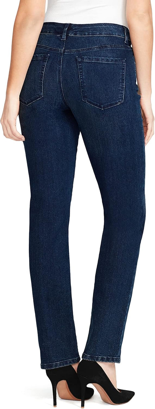 Bandolino Women's Mandie Signature Fit High Rise Straight Leg Jean Plus