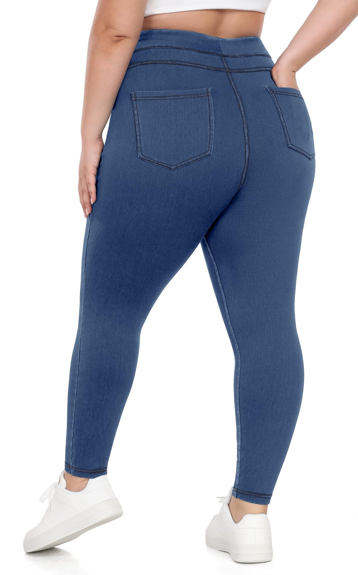 IUGA Stretchy Jeans for Women Pull On Jeggings High Waist Denim Leggings