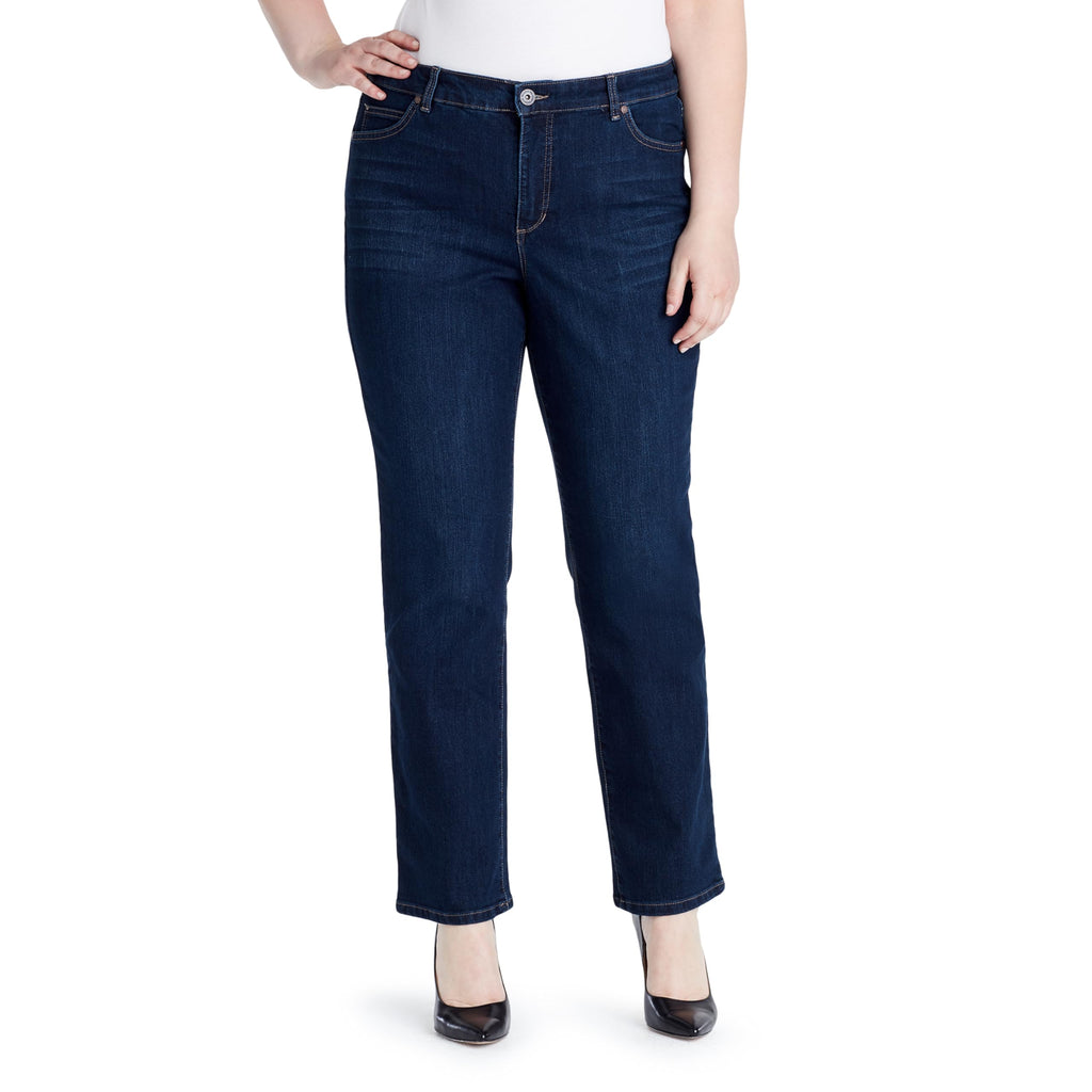 Bandolino Women's Mandie Signature Fit High Rise Straight Leg Jean Plus