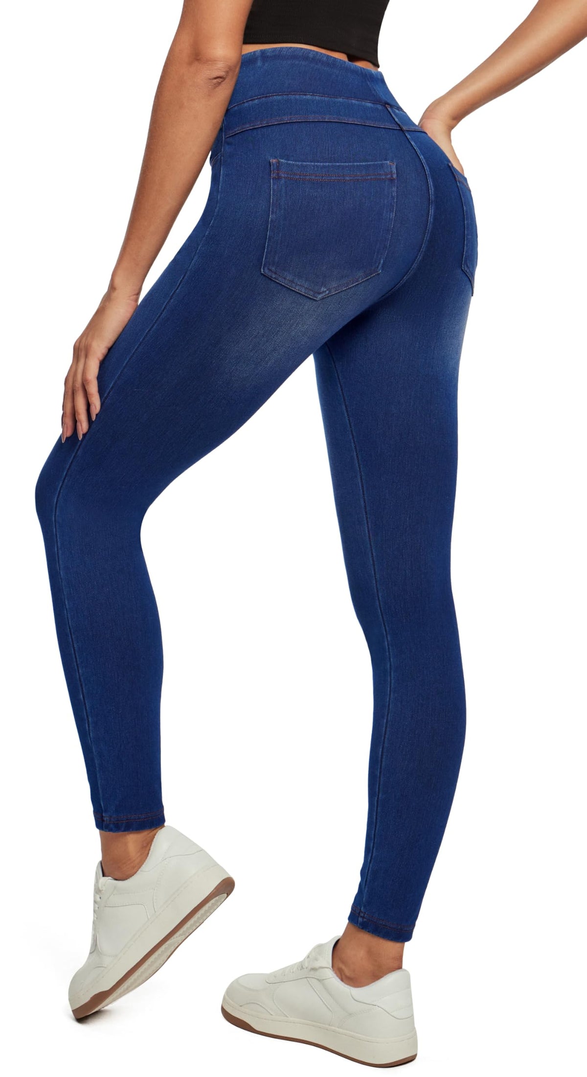 IUGA Stretchy Jeans for Women Pull On Jeggings High Waist Denim Leggings