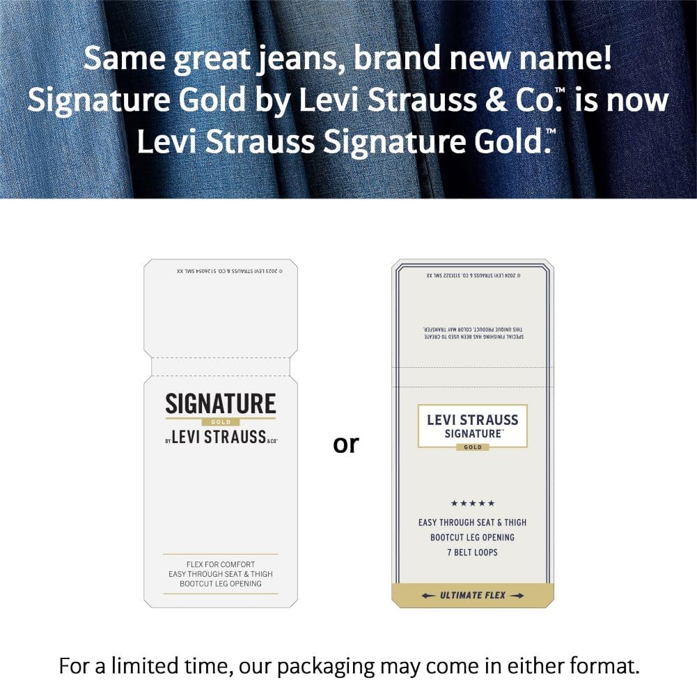 Levi Strauss Signature Gold Women's '03 Essential High-Rise Straight Jeans Stretch Denim (Also Available in Plus)