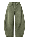 EXLURA Barrel Jeans Women Y2K Boyfriend Denim Pants Casual Baggy Jeans