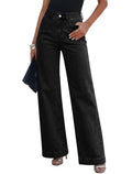 Wide Leg Jeans for Women Trendy High Waisted Stretchy Straight Leg Jeans Loose Denim Pants
