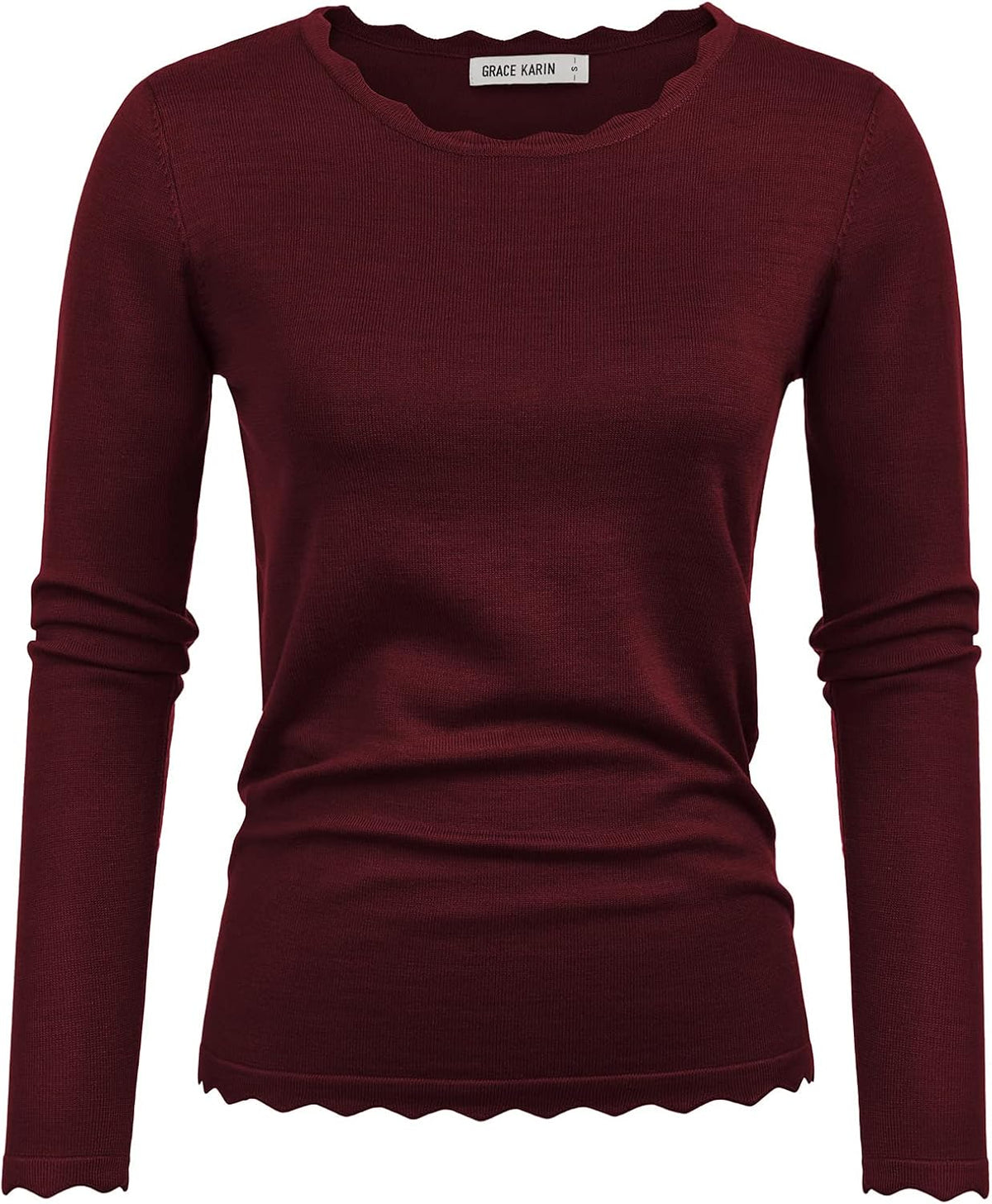 GRACE KARIN Long Sleeve Fall Sweaters for Women Trendy Business Casual Tops