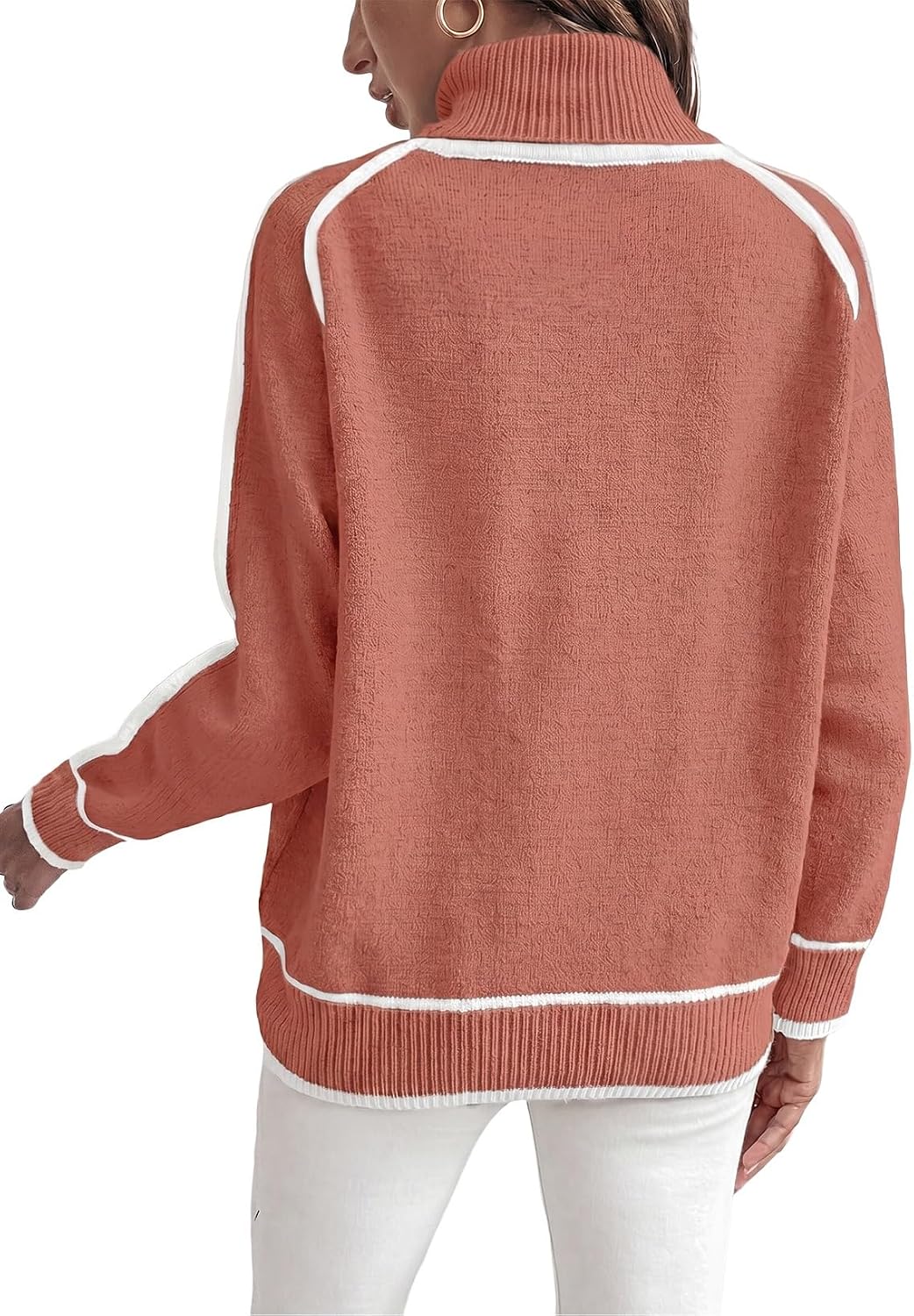 EVALESS Sweaters for Women Fall Winter Cozy Turtleneck Sweater