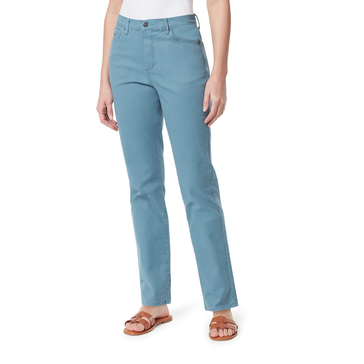 Gloria Vanderbilt Womens Amanda Classic High Rise Tapered Jean Plus Size
