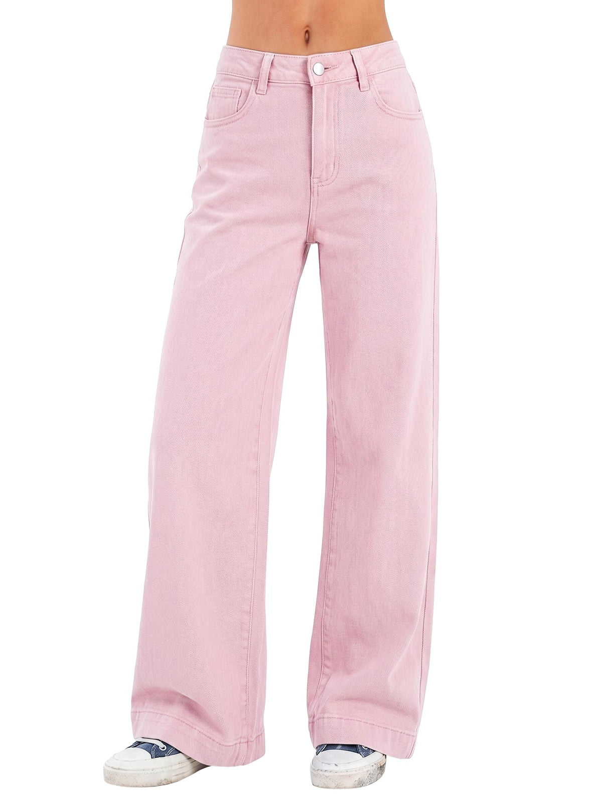 EMMIOL Women 2026 Wide Leg Jeans High Waist Stretchy Baggy Denim Pants
