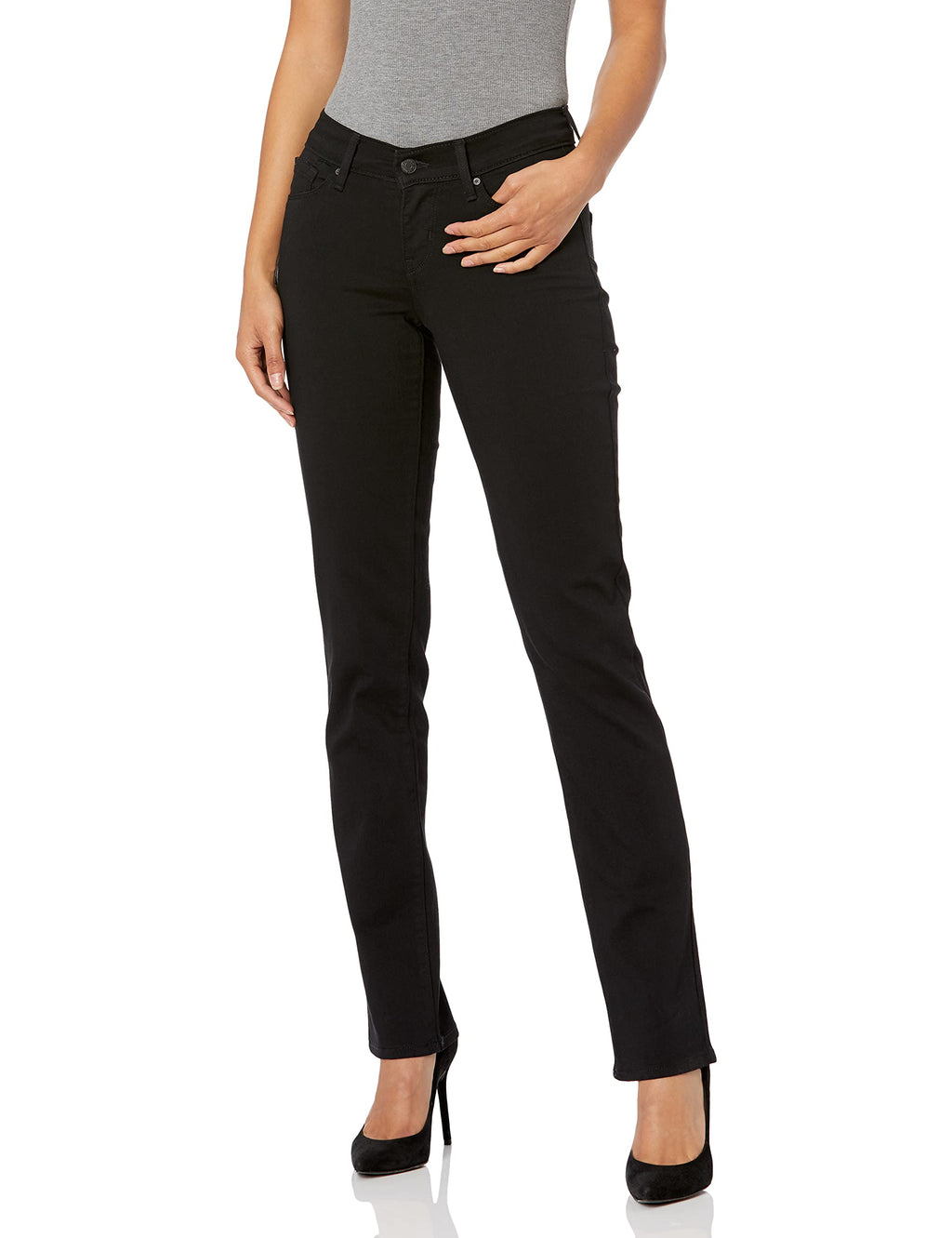 Levi Strauss Signature Gold Women's Totally Shaping Mid Rise Straight Jeans