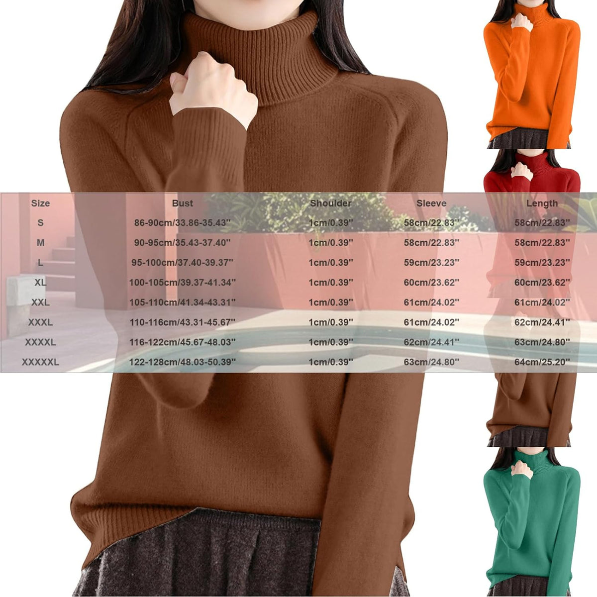 Cozy Cashmere Sweaters for Women Turtleneck Soft Pullover Tops Fall Winter Plus Size Dressy Casual Sweater 2026
