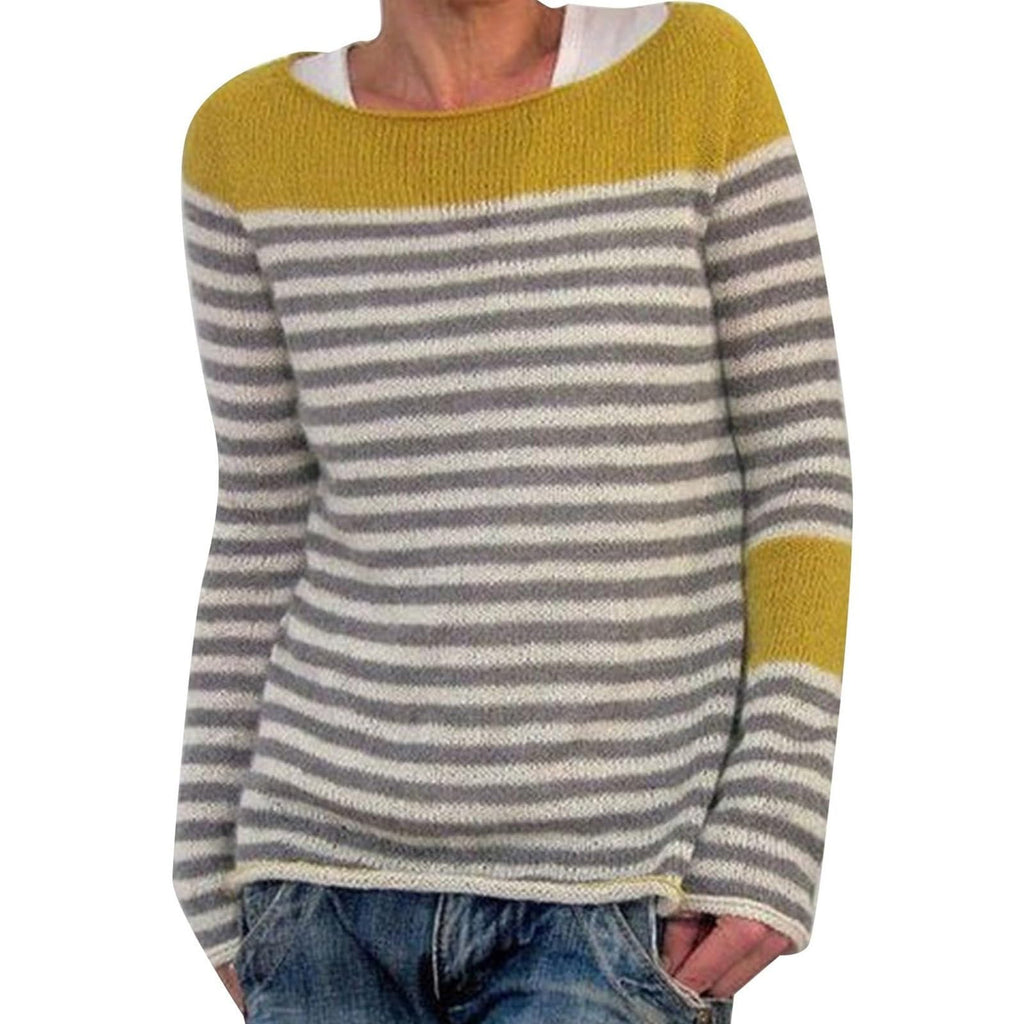 Fair Isle Sweater Women Boho Knitted Vintage Sweaters Casual Crewneck Long Sleeve Lightweight Cropped Pullover Tops