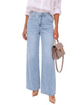 GRAPENT Wide Leg Jeans for Women High Waisted Baggy Stretchy Denim Pants