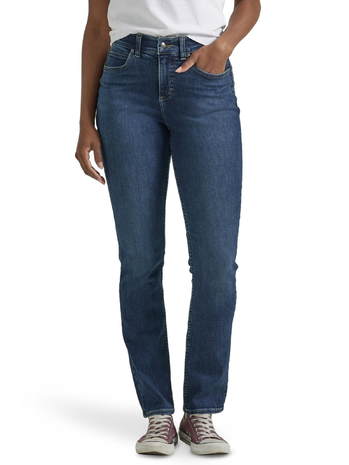 Lee Women's Ultra Lux Comfort with Flex Motion Straight Leg Jean