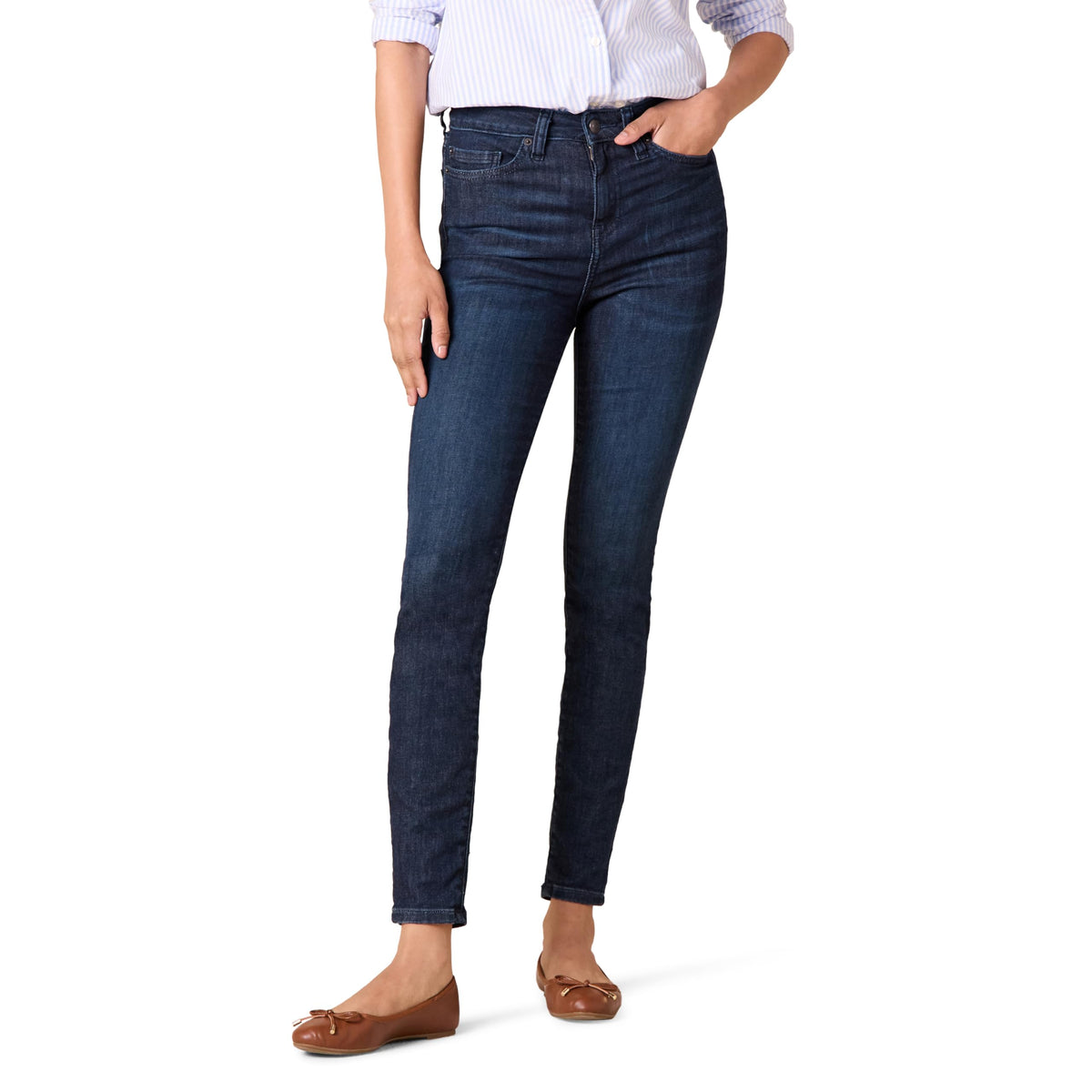 Amazon Essentials Women's High-Rise Skinny Stretch Jeans