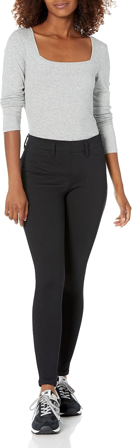 Amazon Essentials Women's Pull-On Mid Rise Stretchy Knit Jegging (Available in Plus Size)