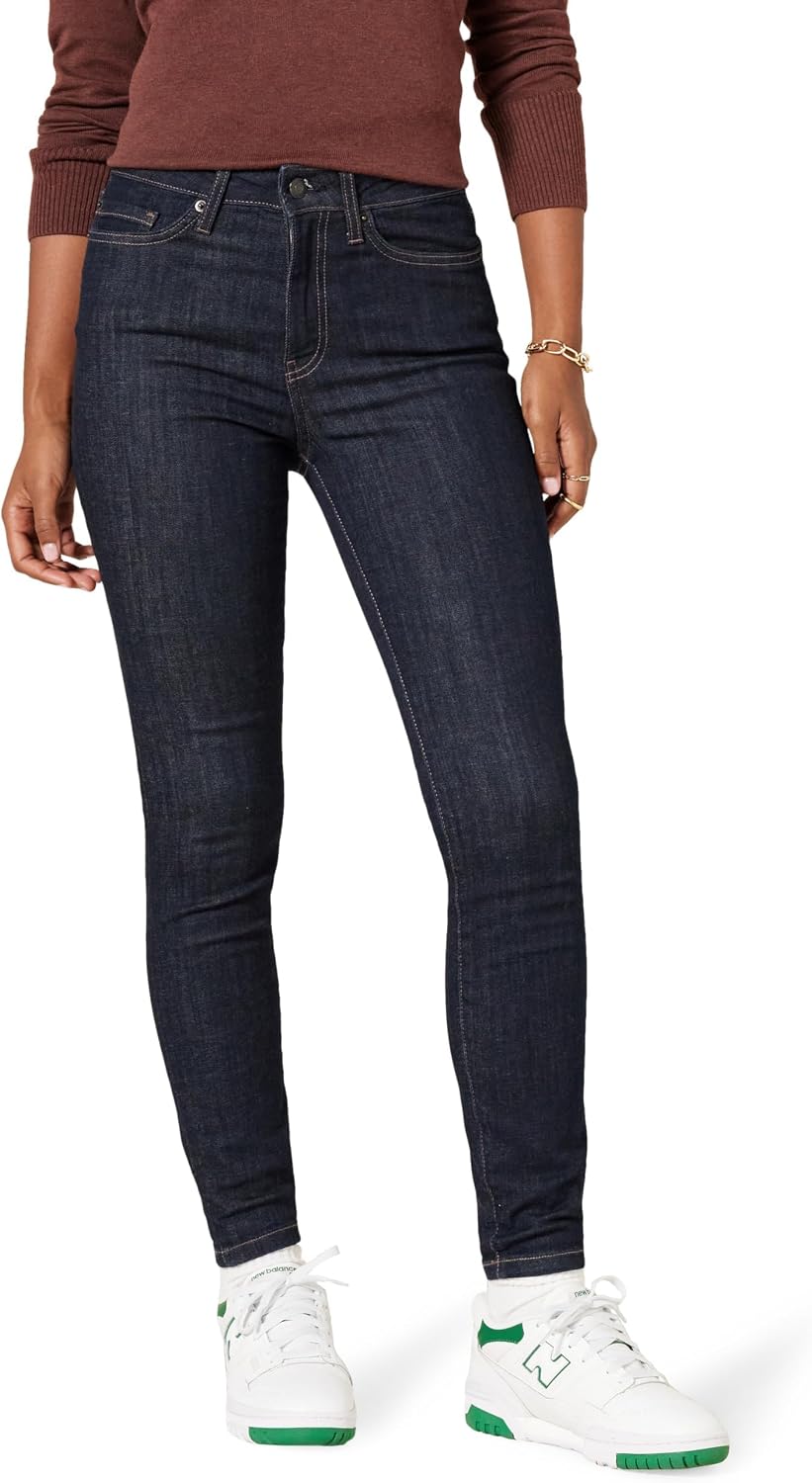 Amazon Essentials Women's High-Rise Skinny Stretch Jeans