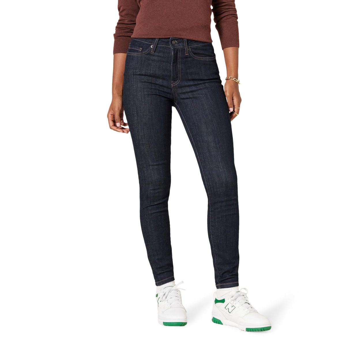 Amazon Essentials Women's High-Rise Skinny Stretch Jeans