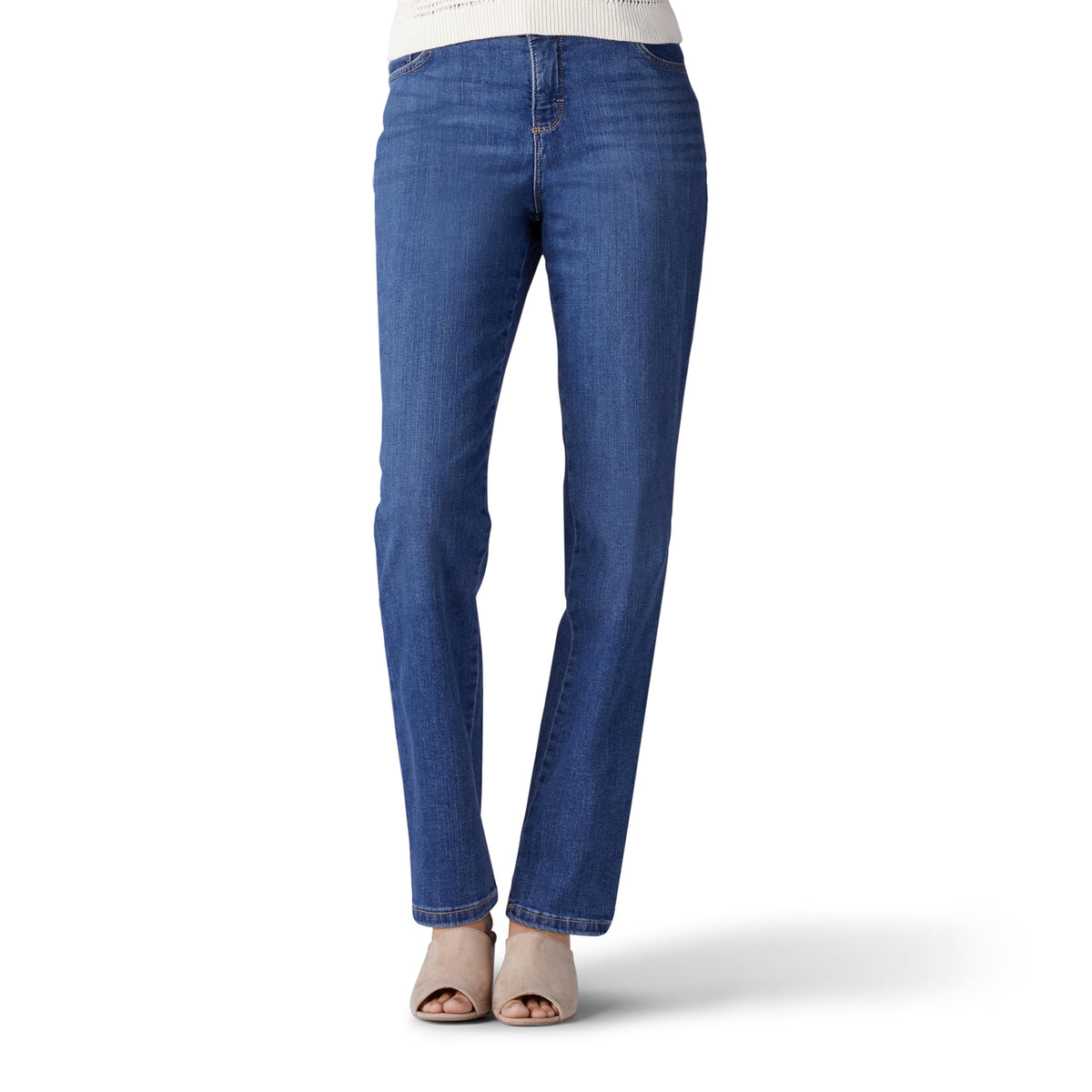 Lee Women's Instantly Slims Classic Relaxed Fit Monroe Straight Leg Jean