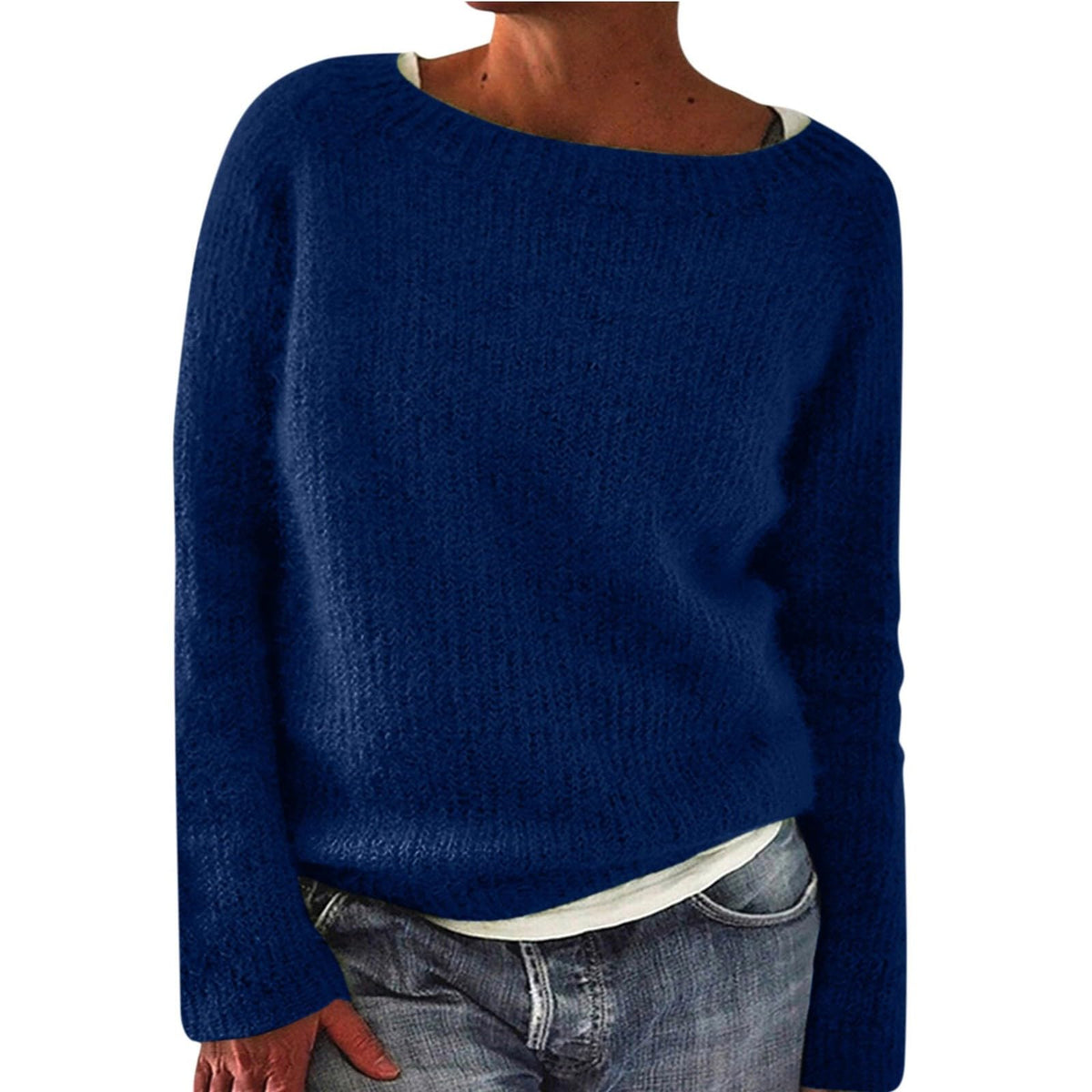 Fair Isle Sweater Women Boho Knitted Vintage Sweaters Casual Crewneck Long Sleeve Lightweight Cropped Pullover Tops