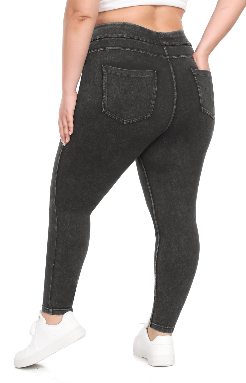 IUGA Stretchy Jeans for Women Pull On Jeggings High Waist Denim Leggings