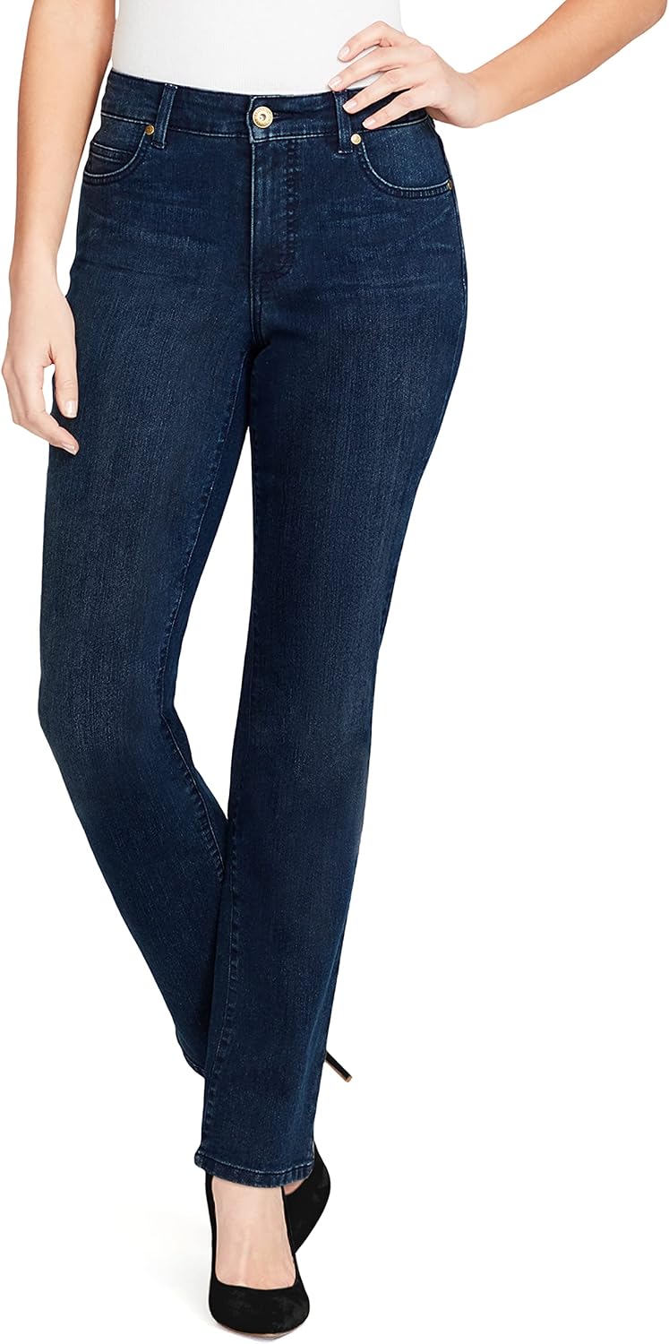 Bandolino Women's Mandie Signature Fit High Rise Straight Leg Jean Plus