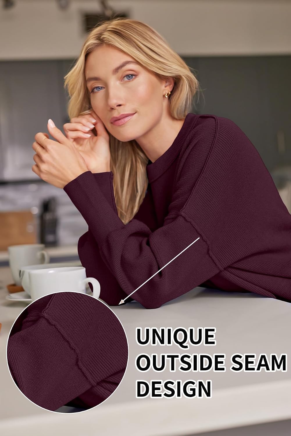 LILLUSORY Oversized Sweaters for Women 2026 Fall Fashion Outfits Clothes