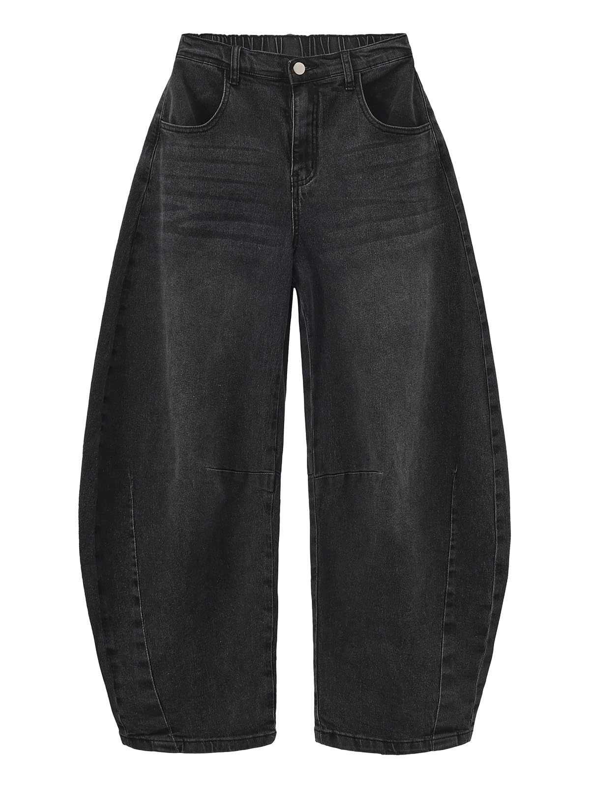 EXLURA Barrel Jeans Women Y2K Boyfriend Denim Pants Casual Baggy Jeans