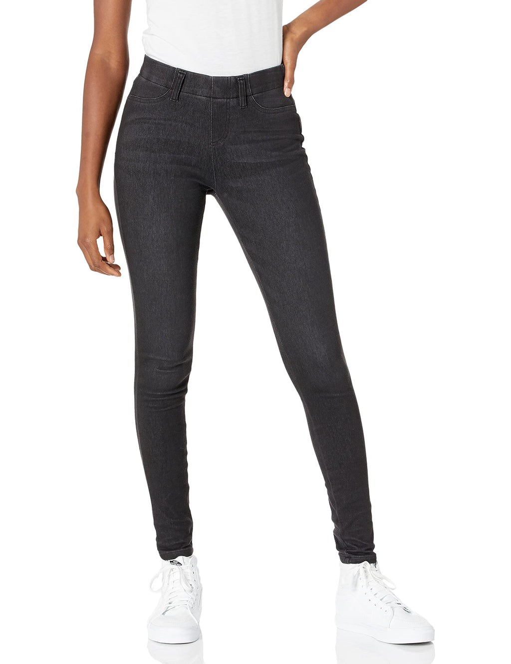 Amazon Essentials Women's Pull-On Mid Rise Stretchy Knit Jegging (Available in Plus Size)
