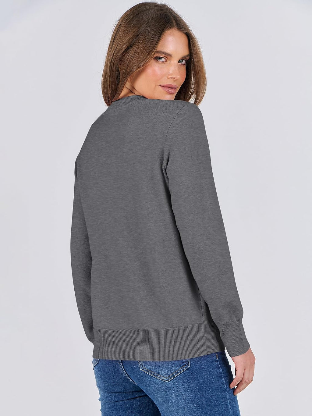 ANRABESS Sweaters for Women Long Sleeve Lightweight Fall Outfits
