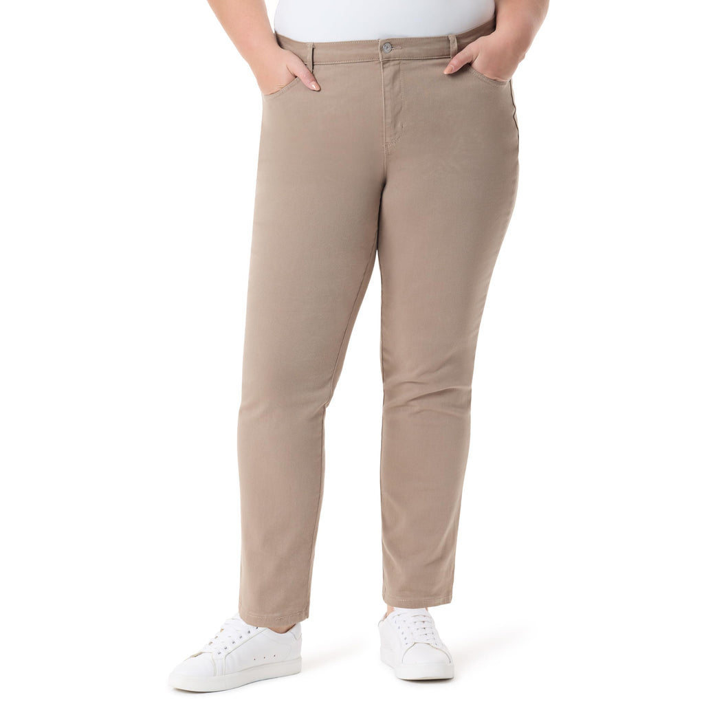 Gloria Vanderbilt Womens Amanda Classic High Rise Tapered Jean Plus Size