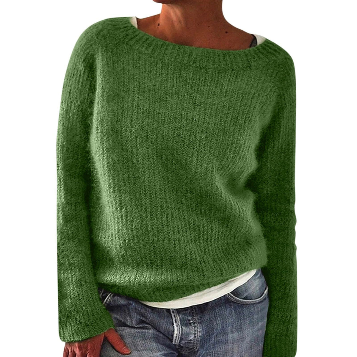 Fair Isle Sweater Women Boho Knitted Vintage Sweaters Casual Crewneck Long Sleeve Lightweight Cropped Pullover Tops