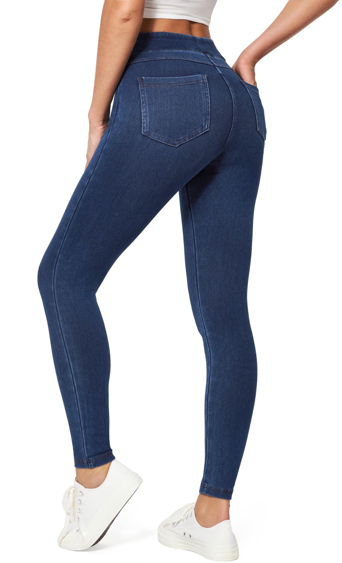 IUGA Stretchy Jeans for Women Pull On Jeggings High Waist Denim Leggings