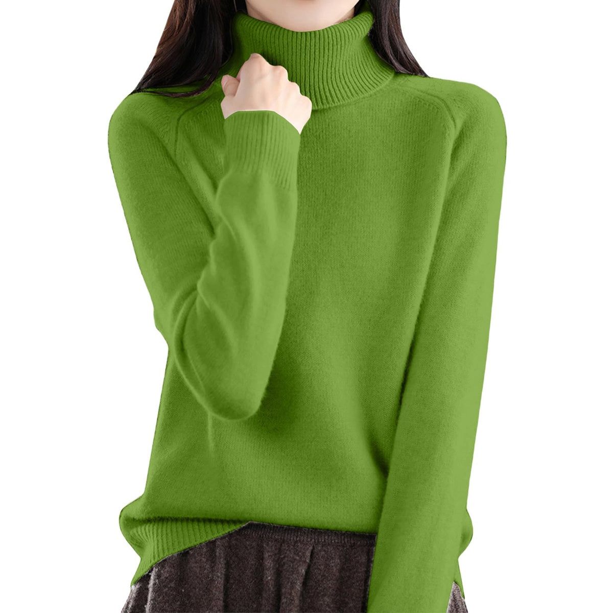 Cozy Cashmere Sweaters for Women Turtleneck Soft Pullover Tops Fall Winter Plus Size Dressy Casual Sweater 2026