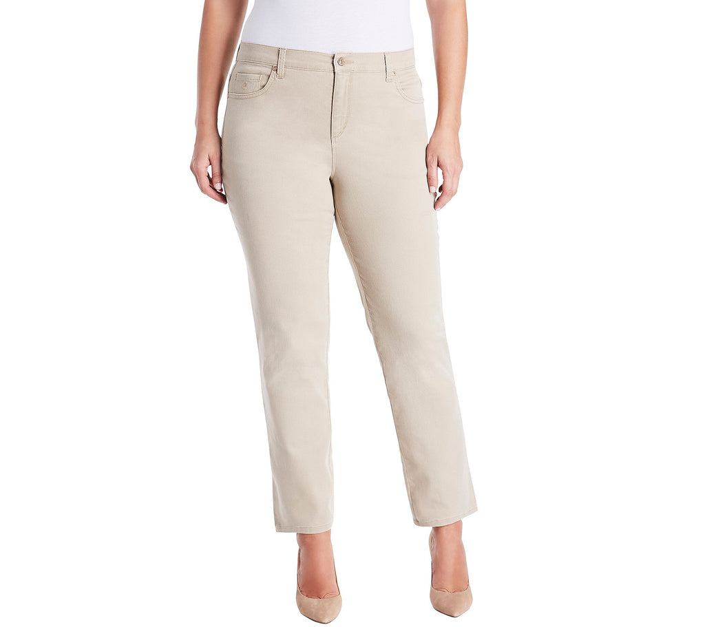Gloria Vanderbilt Womens Amanda Classic High Rise Tapered Jean Plus Size