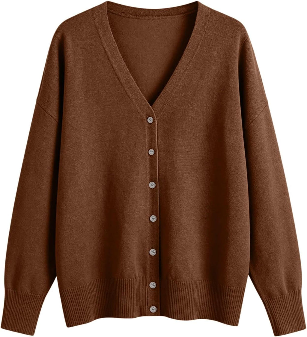 Cashmere Cardigans Sweater for Women Warm Lightweight Button Front Cardigan