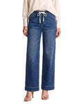 GRAPENT Jeans for Women Straight Leg High Rise Pull On Stretchy Denim Pants