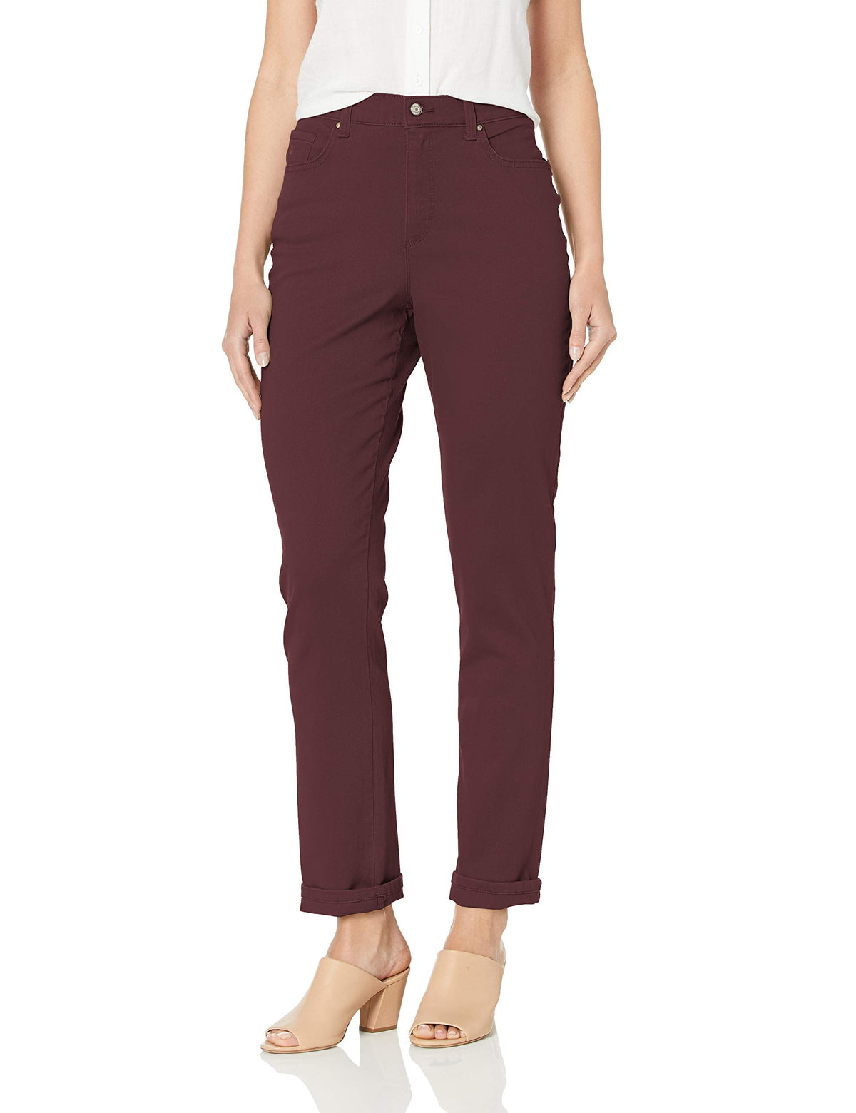 Gloria Vanderbilt Womens Amanda Classic High Rise Tapered Jean Plus Size