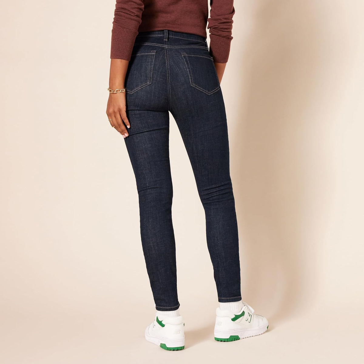 Amazon Essentials Women's High-Rise Skinny Stretch Jeans