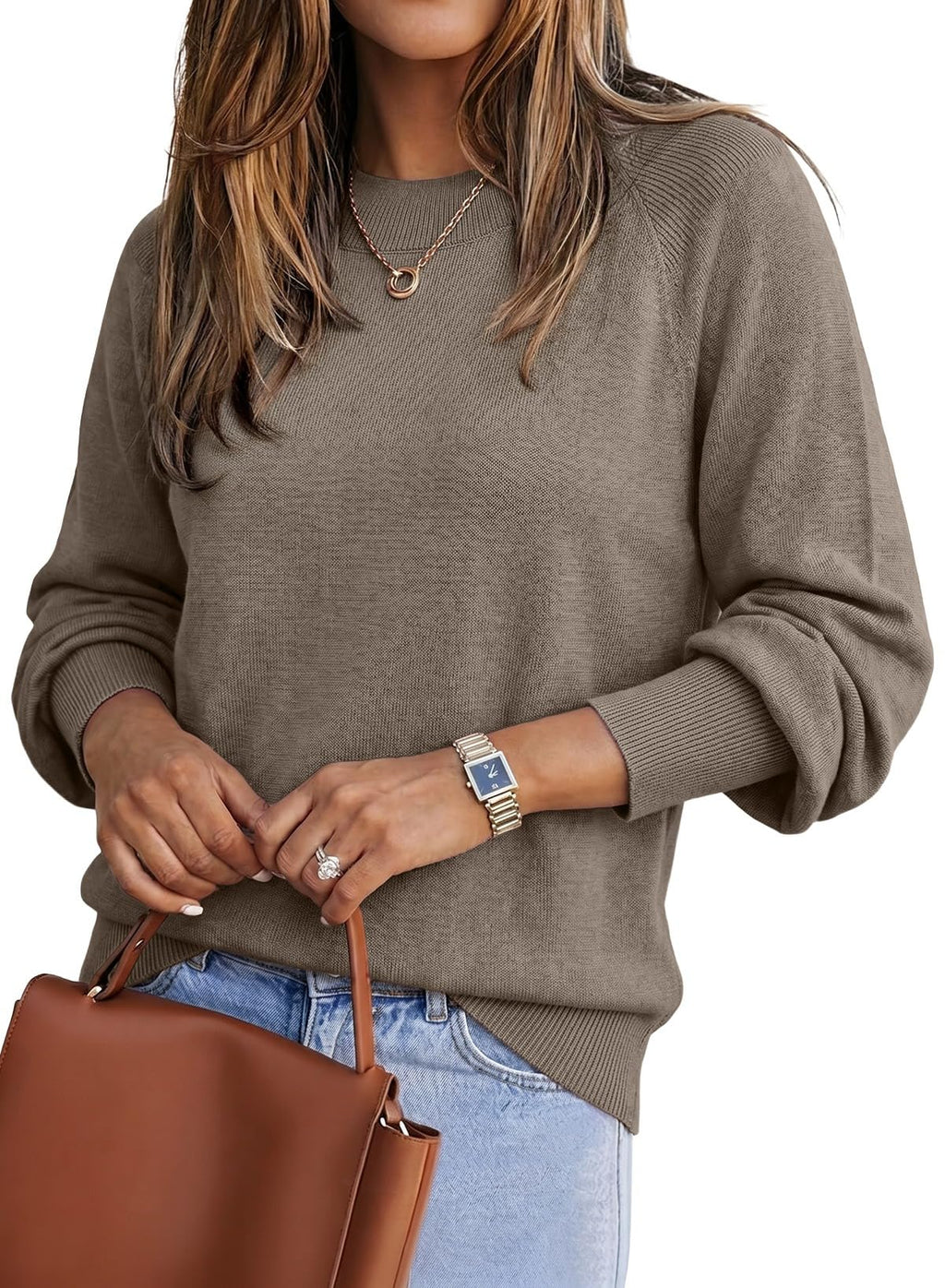 EVALESS Women's Cashmere Wool Blend Sweaters Business Casual Fall Outfits