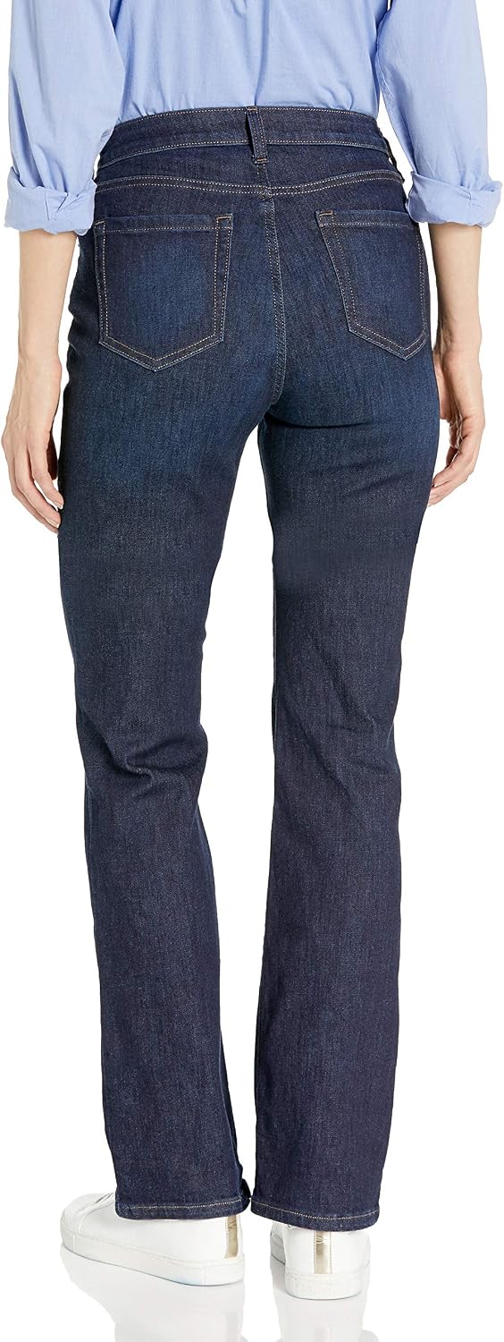 Amazon Essentials Women's Mid-Rise Stretchy Slim Bootcut Jeans for Ladies, Flared Leg Pants - Discontinued Colors