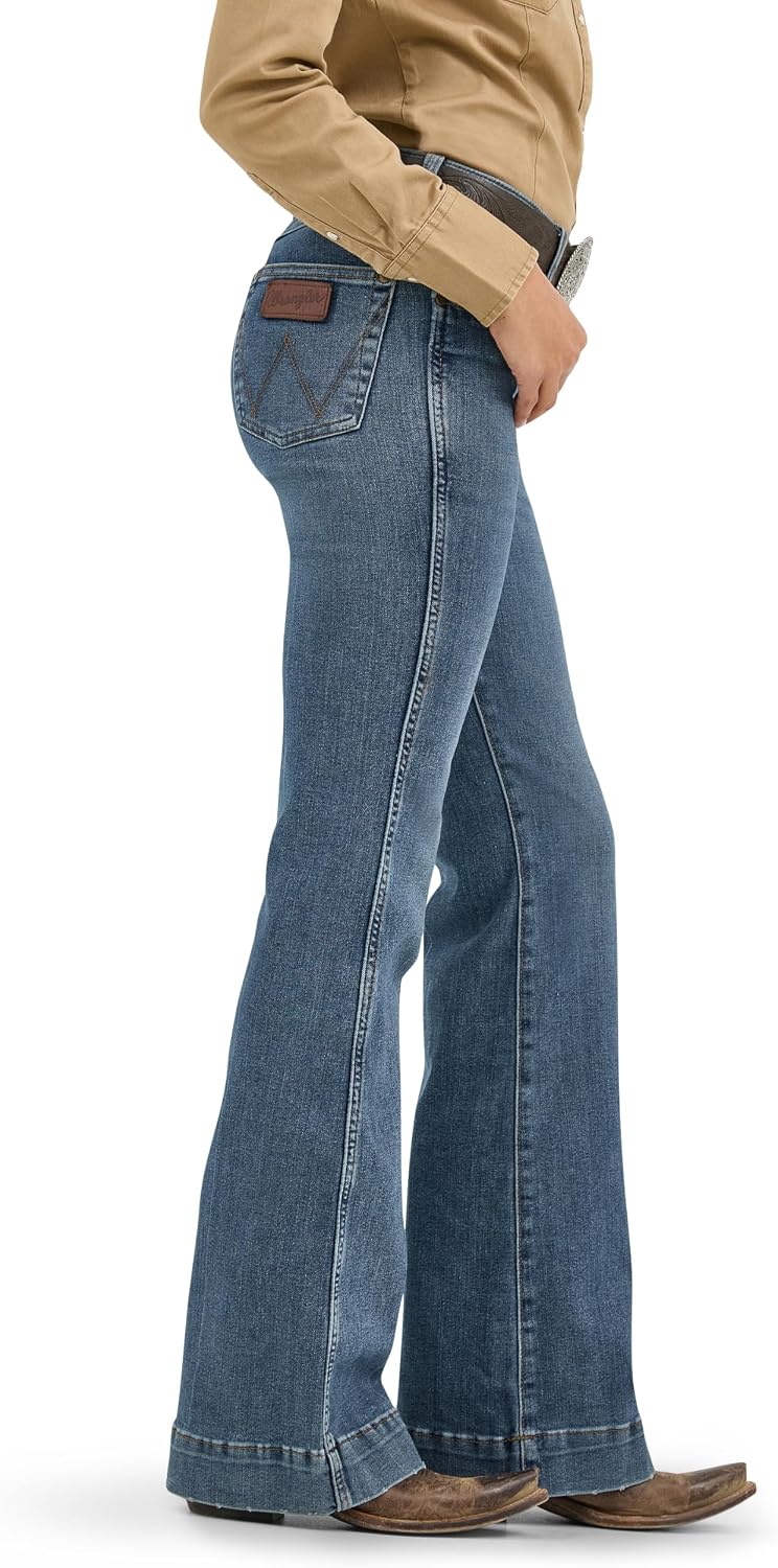 Wrangler Women's Retro Bailey High Rise Trouser Jean
