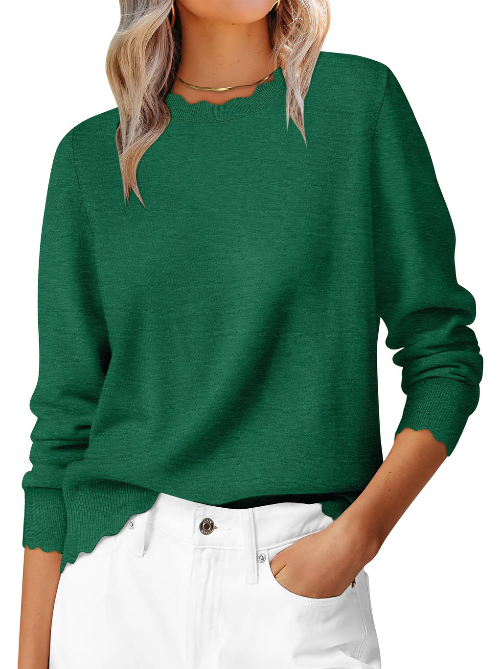 ANRABESS Sweaters for Women Fall Loose Fit Lightweight