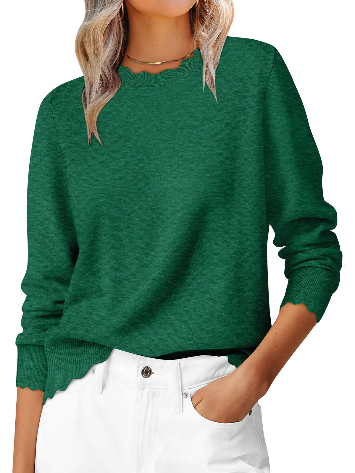 ANRABESS Sweaters for Women Fall Loose Fit Lightweight