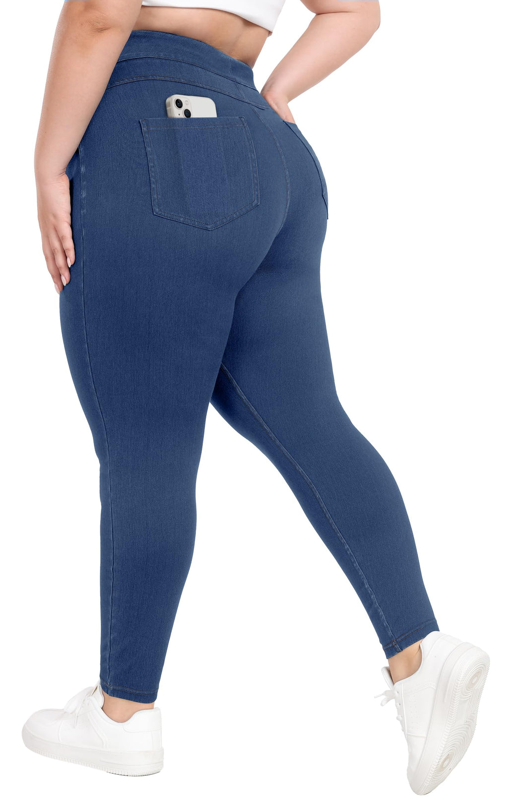IUGA Stretchy Jeans for Women Pull On Jeggings High Waist Denim Leggings