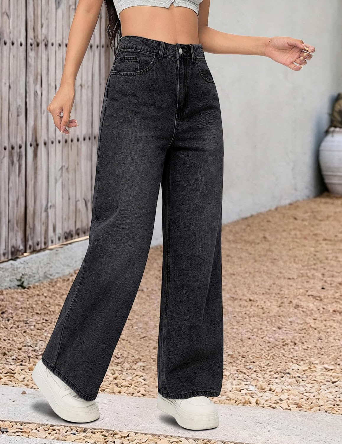 Trendy Wide Leg Jeans for Women