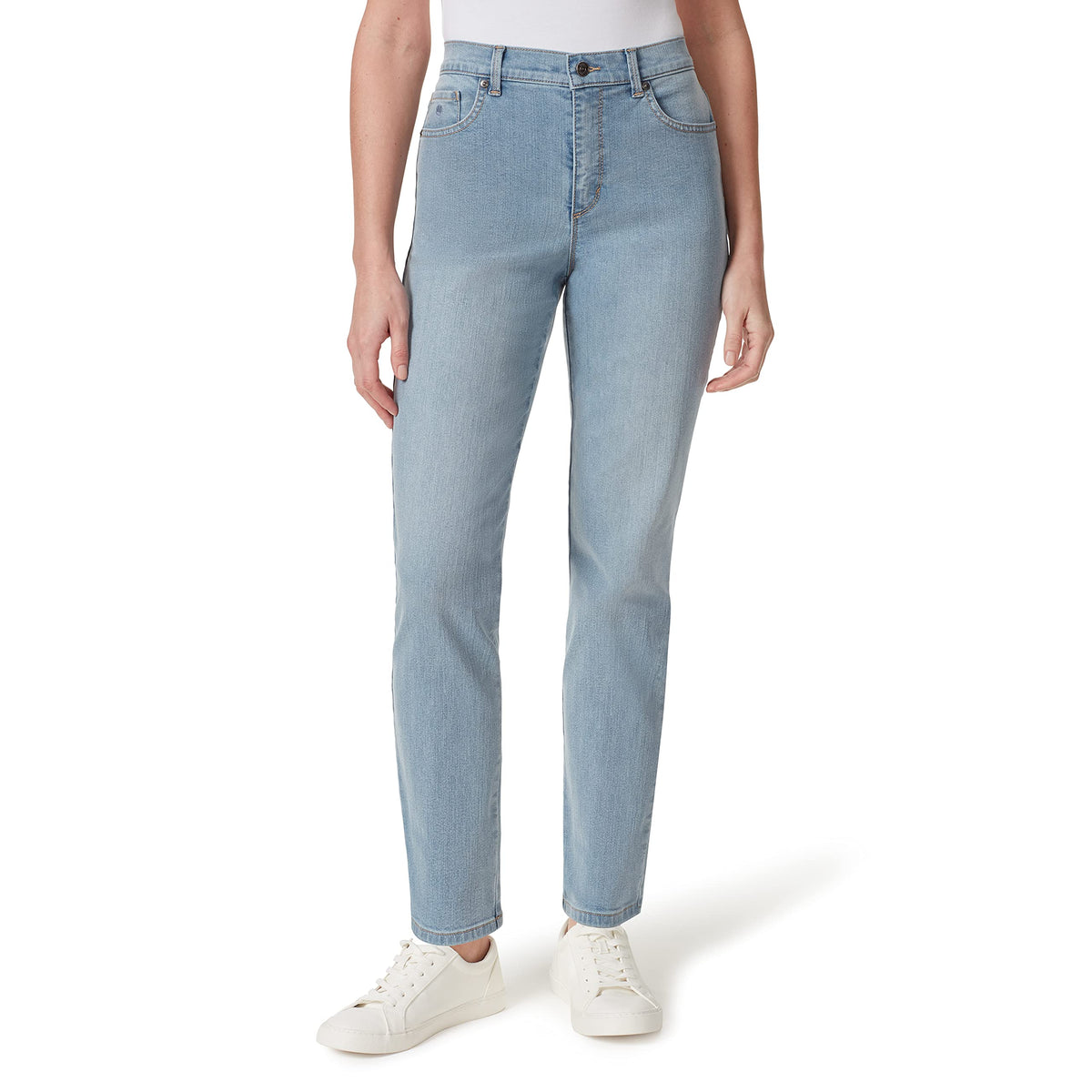 Gloria Vanderbilt Womens Amanda Classic High Rise Tapered Jean Plus Size