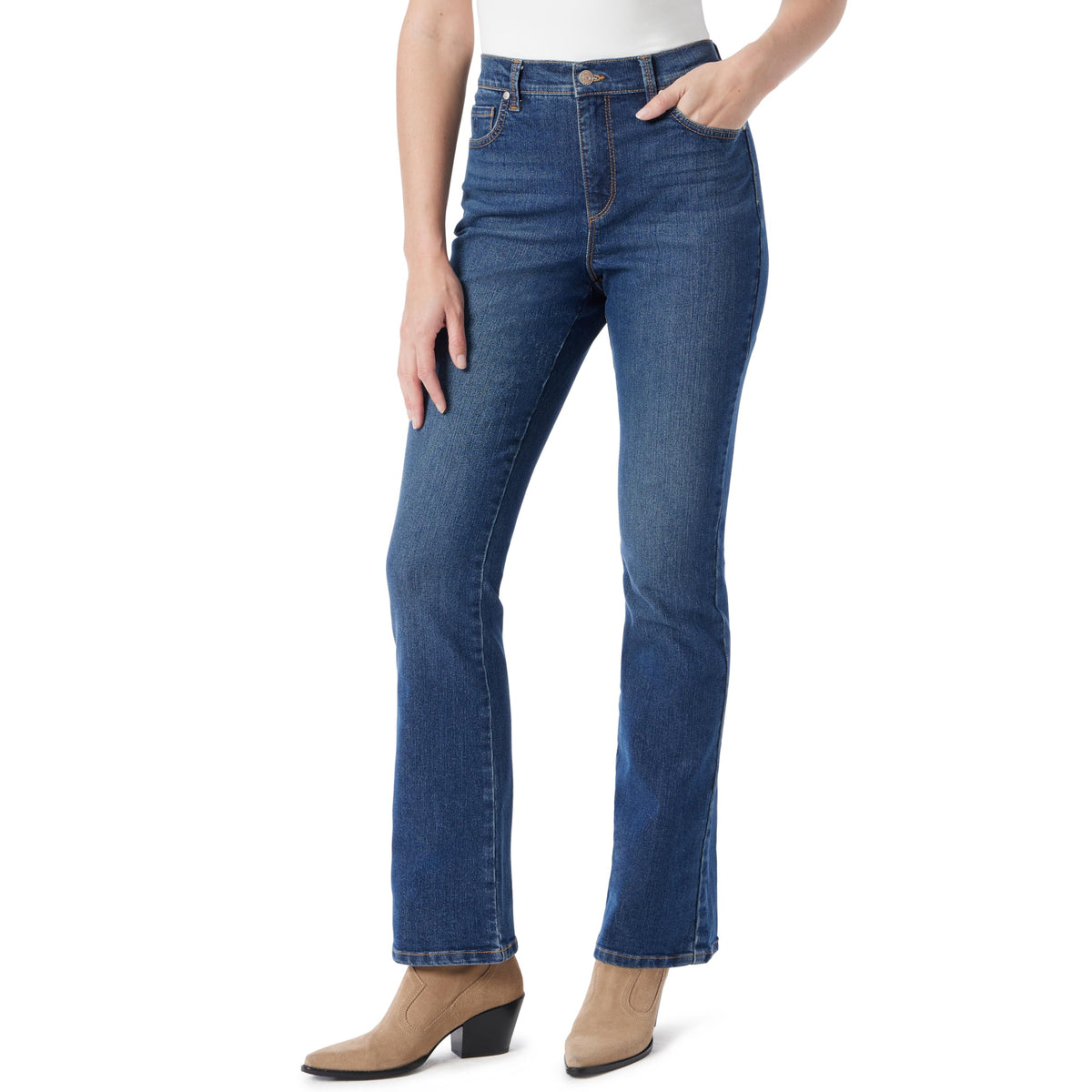 Gloria Vanderbilt Women's Amanda Original Bootcut 5 Pocket High Rise Jean Standard